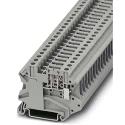 Disconnect terminal, screw connection, 0.14-6.0 mm², 2 pole, 20 A, 6 kV, gray, 3046143