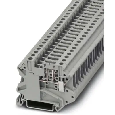 Disconnect terminal, screw connection, 0.14-6.0 mm², 2 pole, 20 A, 6 kV, gray, 3046143 - 1