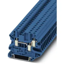 Through terminal block, screw connection, 0.14-6.0 mm², 3 pole, 32 A, 6 kV, blue, 3044500
