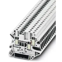 Through terminal block, screw connection, 0.14-6.0 mm², 3 pole, 32 A, 6 kV, white, 1079168