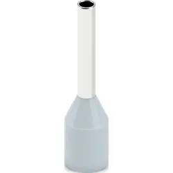 Insulated wire end ferrule, 0.75 mm², 14 mm/8 mm long, UL 486F, gray, 2100116