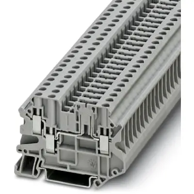 Disconnect terminal, screw connection, 0.14-6.0 mm², 3 pole, 20 A, 6 kV, gray, 3046595 - 1