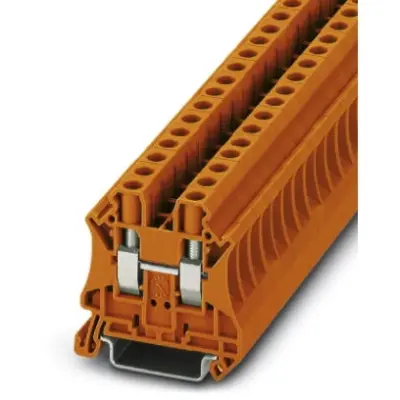 Through terminal block, screw connection, 0.2-10 mm², 2 pole, 41 A, 8 kV, orange, 3045169 - 1