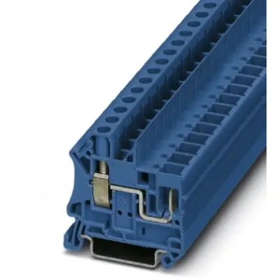 Through terminal block, screw/plug-in connection, 0.2-10 mm², 2 pole, 41 A, 8 kV, blue, 3060542 - 1