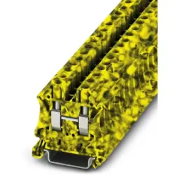 Through terminal block, screw connection, 0.2-10 mm², 2 pole, 41 A, 8 kV, yellow/black, 3047647