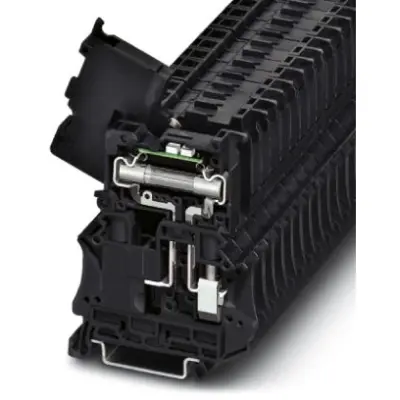 Fuse terminal block, 2 pole, 6.0 mm², 24 V, 10 A, 3046414 - 1
