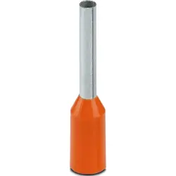 Insulated wire end ferrule, 0.5 mm², 14 mm/8 mm long, UL 486F-E, orange, 3202902