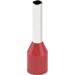 Insulated wire end ferrule, 1.5 mm², 14 mm/8 mm long, DIN 46228-4, UL 486F-E, red, 2100069