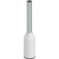 Insulated wire end ferrule, 0.5 mm², 14 mm/8 mm long, DIN 46228-4, UL 486F-E, NFC 63-023, white, 3200881
