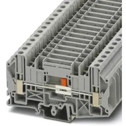 Disconnect terminal, screw connection, 0.2-10 mm², 2 pole, 41 A, 8 kV, gray, 3072815