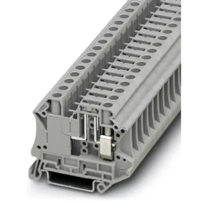 Disconnect terminal, screw connection, 0.2-10 mm², 2 pole, 20 A, 6 kV, gray, 3046486 - 1