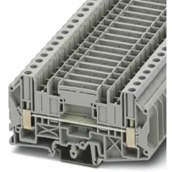 Through terminal block, screw connection, 0.2-10 mm², 2 pole, 41 A, 8 kV, gray, 3072817