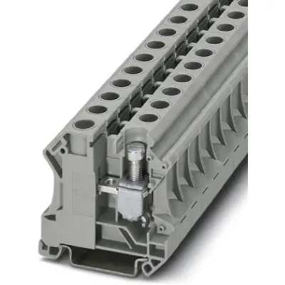 Installation terminal block, screw connection, 6.0-25 mm², 76 A, 6 kV, gray, 3073827 - 1