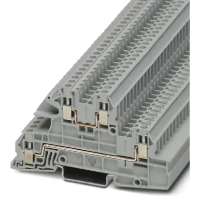 Installation terminal block, screw connection, 0.2-4.0 mm², 24 A, 6 kV, gray, 3076031 - 1
