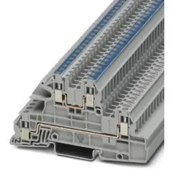 Installation terminal block, screw connection, 0.2-4.0 mm², 24 A, 6 kV, gray, 3076035