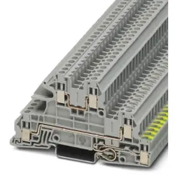Protective conductor terminal, screw connection, 0.2-4.0 mm², 24 A, 6 kV, gray, 3076029
