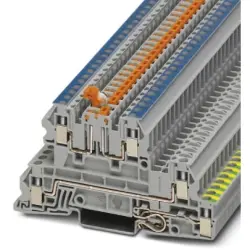 Protective conductor terminal, screw connection, 0.2-4.0 mm², 21 A, 6 kV, gray, 3076032