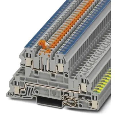 Protective conductor terminal, screw connection, 0.2-4.0 mm², 21 A, 6 kV, gray, 3076032 - 1