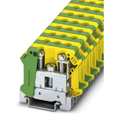 Protective conductor terminal, screw connection, 0.75-35 mm², 125 A, 8 kV, yellow/green, 3074091 - 1
