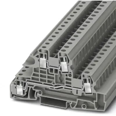 Installation terminal block, screw connection, 0.2-10 mm², 38 A, 6 kV, gray, 3076042 - 1
