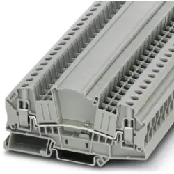 Through terminal block, screw connection, 0.2-10 mm², 2 pole, 41 A, 6 kV, gray, 3047413