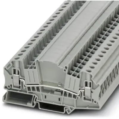 Through terminal block, screw connection, 0.2-10 mm², 2 pole, 41 A, 6 kV, gray, 3047413 - 1