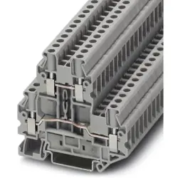 Double level terminal, screw connection, 0.14-6.0 mm², 4 pole, 30 A, 8 kV, orange, 3044815