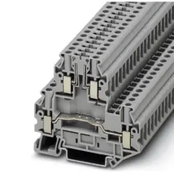Disconnect terminal, screw connection, 0.14-6.0 mm², 2 pole, 30 A, 6 kV, gray, 3044720