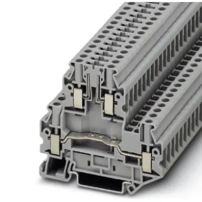 Disconnect terminal, screw connection, 0.14-6.0 mm², 2 pole, 30 A, 6 kV, gray, 3044720 - 1