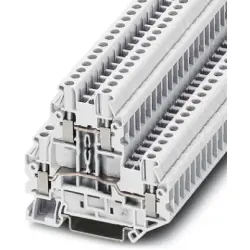 Double level terminal, screw connection, 0.14-4.0 mm², 4 pole, 24 A, 6 kV, white, 3044638