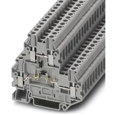 Component terminal block, screw connection, 0.14-4.0 mm², 4 pole, 24 A, 6 kV, gray, 3046676 - 1