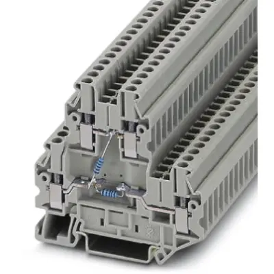 Component terminal block, screw connection, 0.14-4.0 mm², 4 pole, 24 A, 6 kV, gray, 3046671 - 1