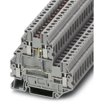 Component terminal block, screw connection, 0.14-4.0 mm², 4 pole, 24 A, 6 kV, gray, 3046715 - 1