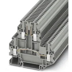 Disconnect terminal, screw connection, 0.14-4.0 mm², 2 pole, 22 A, 6 kV, gray, 3044644