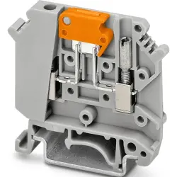 Knife disconnect terminal, screw connection, 0.2-6.0 mm², 2 pole, 16 A, 6 kV, orange, 3029538