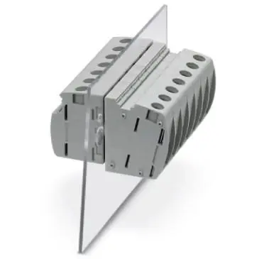 Feed through terminal, 1 pole, 6.0-25 mm², clamping points: 2, gray, screw connection, 76 A, 3073351 - 1