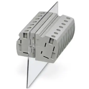 Feed through terminal, 1 pole, 6.0-35 mm², clamping points: 2, gray, screw connection, 101 A, 3073364 - 1