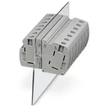 Feed through terminal, 1 pole, 6.0-35 mm², clamping points: 2, gray, screw connection, 101 A, 3073377 - 1