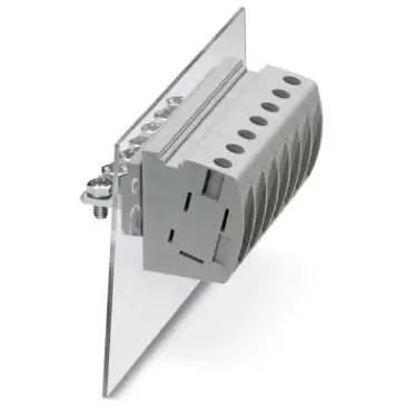Feed through terminal, 1 pole, 6.0-35 mm², clamping points: 2, gray, screw connection, 101 A, 3073500 - 1