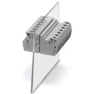 Feed through terminal, 1 pole, 0.2-6.0 mm², clamping points: 2, gray, screw connection, 32 A, 3073306 - 1