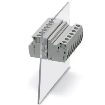 Feed through terminal, 1 pole, 0.2-6.0 mm², clamping points: 2, gray, screw connection, 32 A, 3073319 - 1