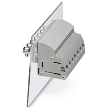 Feed through terminal, 1 pole, 6.0-25 mm², clamping points: 2, gray, screw connection, 76 A, 3073555 - 1