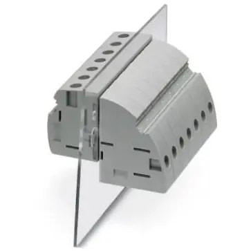 Feed through terminal, 1 pole, 6.0-35 mm², clamping points: 2, gray, screw connection, 101 A, 3073445 - 1