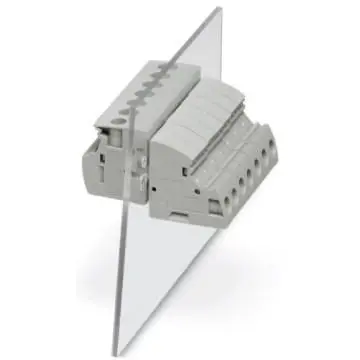Feed through terminal, 1 pole, 0.2-6.0 mm², clamping points: 2, gray, screw connection, 32 A, 3073380 - 1