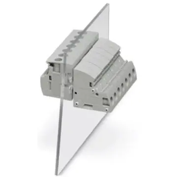 Feed through terminal, 1 pole, 0.2-6.0 mm², clamping points: 2, gray, screw connection, 32 A, 3073393 - 1