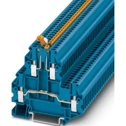 Knife disconnect terminal, screw connection, 0.14-4.0 mm², 4 pole, 16 A, 6 kV, blue, 3044641