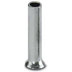 Uninsulated wire end ferrule, 0.25 mm², 5 mm long, silver, 3202465