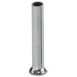 Uninsulated wire end ferrule, 0.5 mm², 8 mm long, silver, 3202481