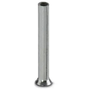 Uninsulated wire end ferrule, 0.5 mm², 10 mm long, DIN 46228-1, silver, 3202494 - 1