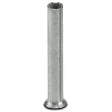 Uninsulated wire end ferrule, 0.75 mm², 10 mm long, DIN 46228-1, silver, 3200234 - 1